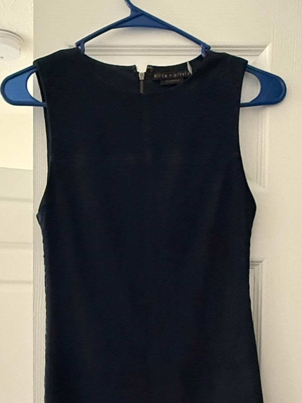 Alice and Olivia Lamb Leather Dress